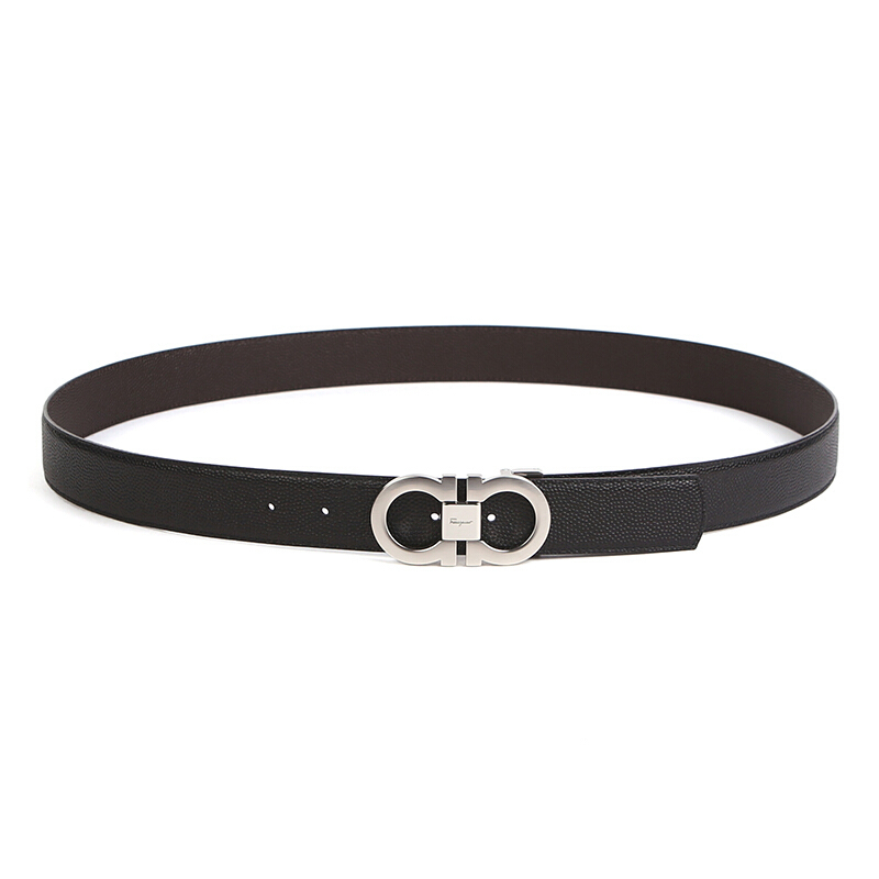 salvatore ferragamo 菲拉格慕 男士牛皮双头双面板扣式皮带腰带礼盒