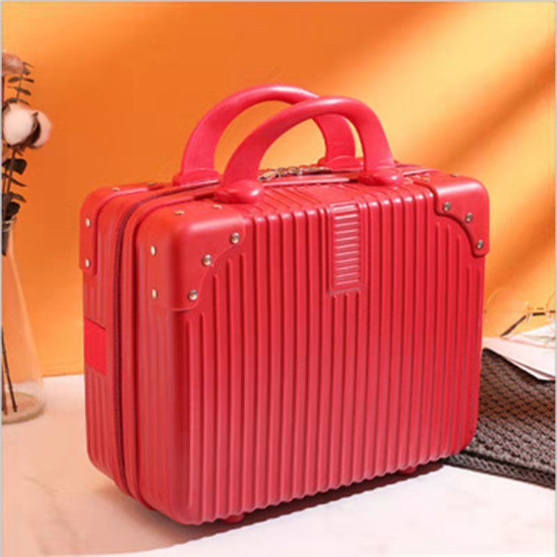 银色14寸14寸行李箱手提化妆箱女登机子箱配套行李箱小行李箱迷你箱子