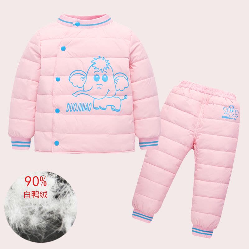 迪鲁奥(DILUAO)反季儿童羽绒服套装加厚款男女宝宝保暖内胆婴儿装两件冬图片