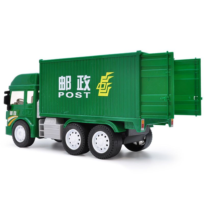 仿真大号惯性工程车集装箱冷藏车厢货模型儿童玩具车逼真声光 中号