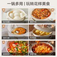 大宇电炒锅家用多功能电炒菜炒锅一体式插电不粘锅蒸煮煎火锅EP01