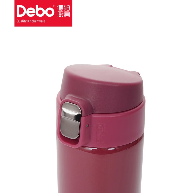 Debo德铂 托马斯304不锈钢内胆双层保温杯 DEP-719 红色480ml/个