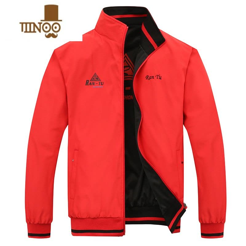YANXU冬男式单衣运动夹克两面穿外套运动服秋季青年休闲外衣防风图片