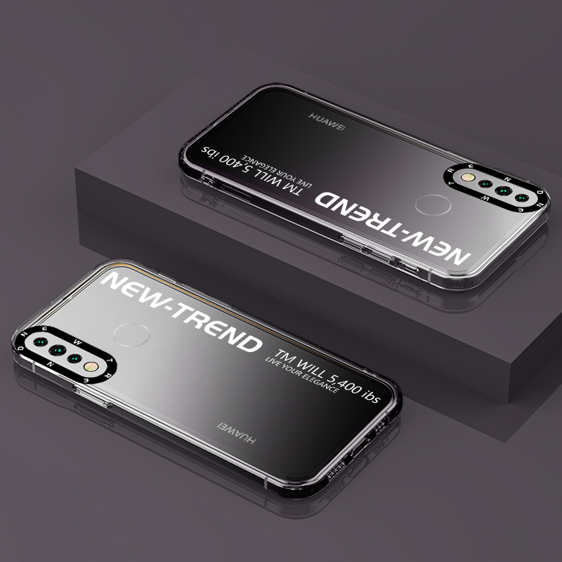 品托华为nova4手机壳新款透明硅胶nova4e时尚男女网红渐变镜头全包防