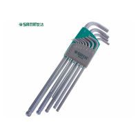 世达 SATA 9102 12 件套英制加长球头内六角扳手