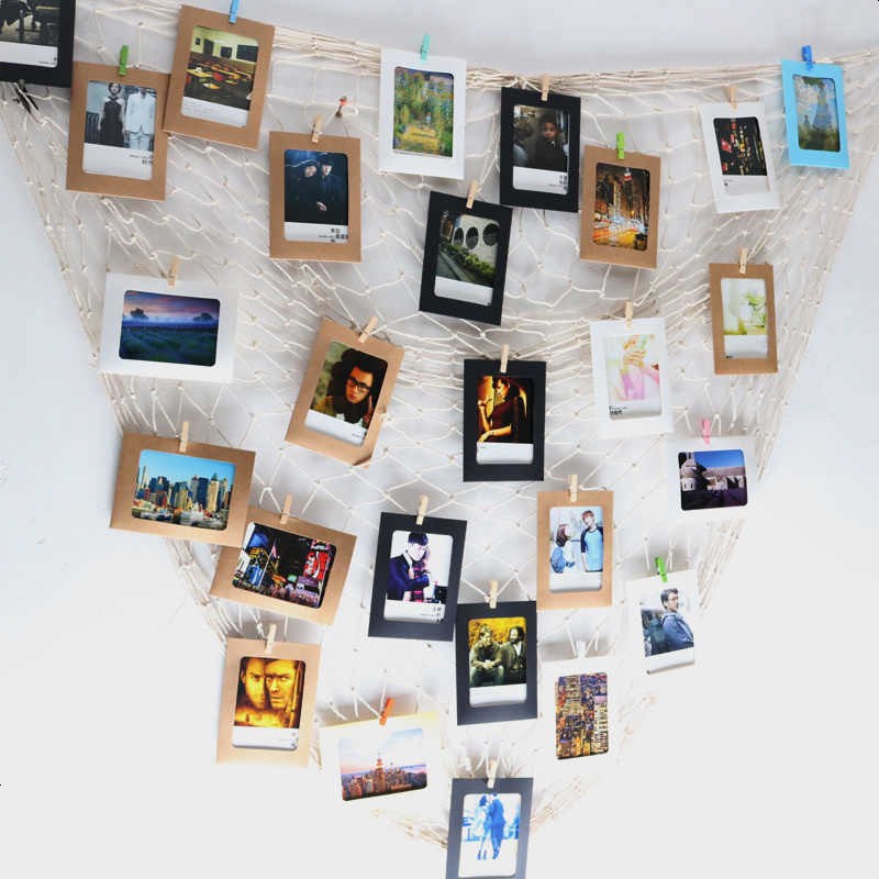 个性渔网装饰美式相片餐厅卧室个性清新墙上画框装饰品背景沙时尚尺寸