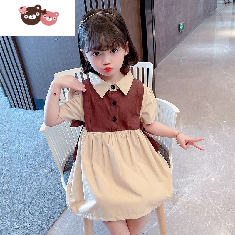 绿彩虹光女童连衣裙夏季洋气2022新款网红女孩宝宝儿童装衣服夏款夏装裙子