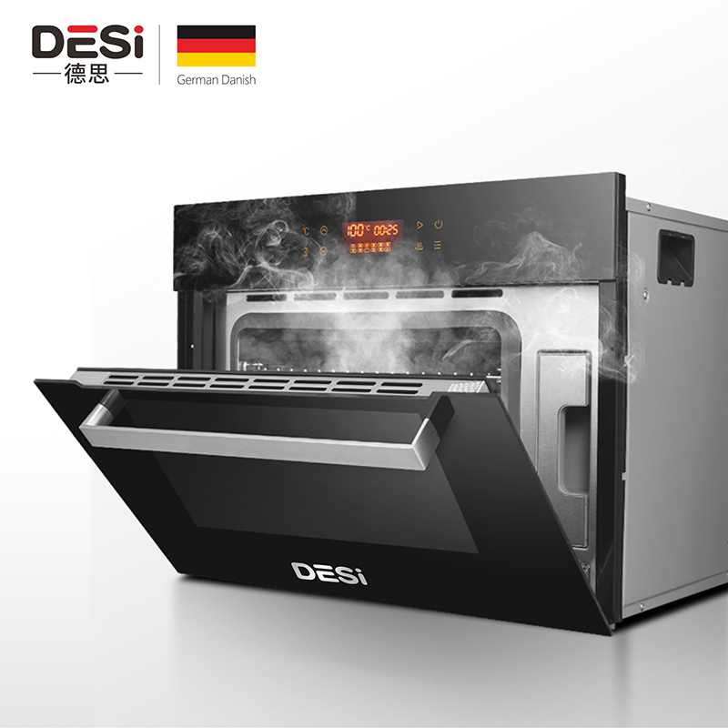 德思(DESI)家用嵌入式蒸烤箱一体机DSZK-S6 35L大容量 蒸烤箱二合一蒸汽烤箱 4D热风循环