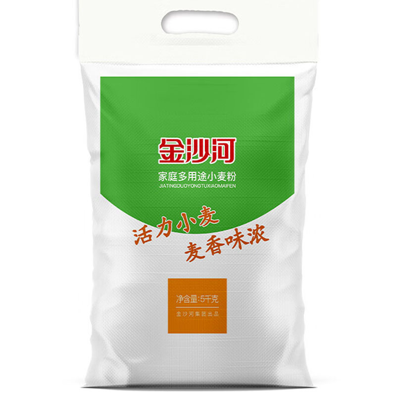 金沙河家庭多用途小麦粉面粉中筋面粉净含量5kg