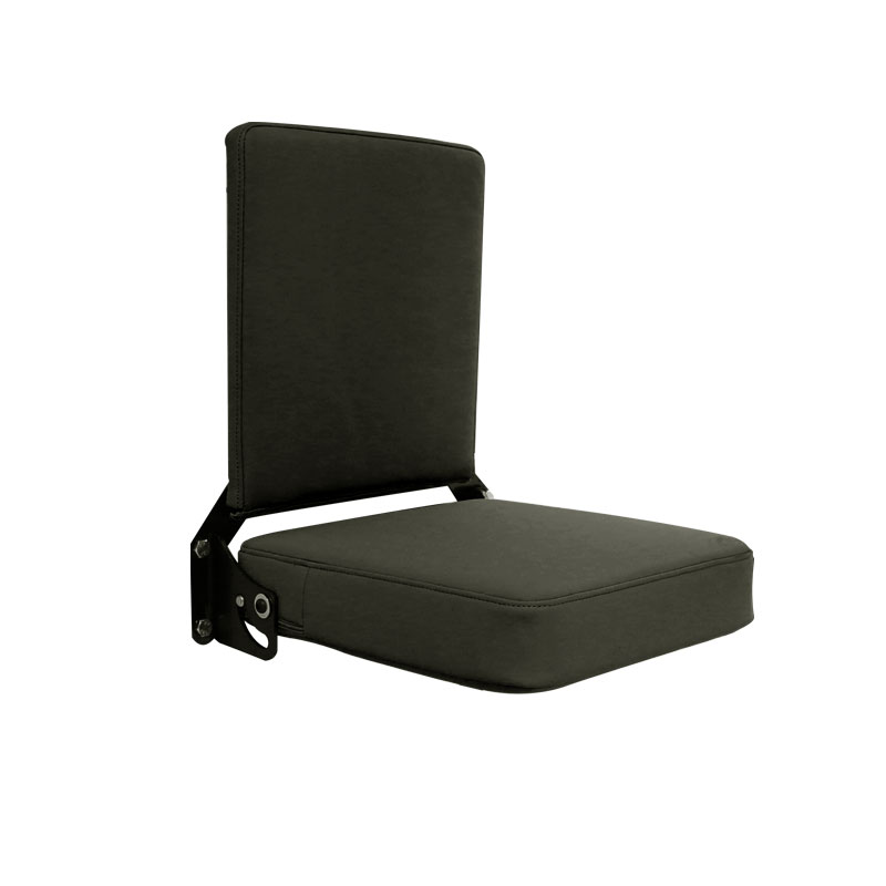 麦格尚 自动回弹折叠座椅ZDY2537 救护车火车医院靠背加厚汽车翻板椅自动回弹折叠座椅房车配件 黑色高清大图