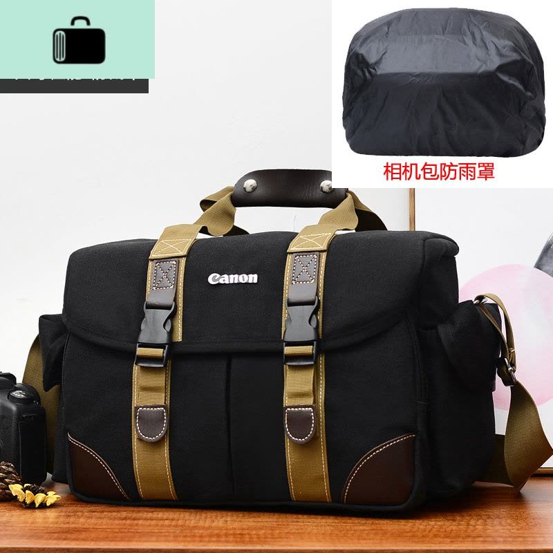 NEW LAKE佳能相机包 单反 单肩帆布摄影包200D700D750D800D60D70D80D5D90D 数码相机包图片