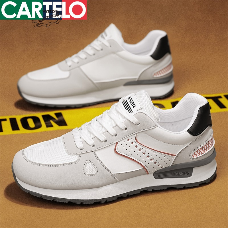 线下专柜同款卡帝乐鳄鱼cartelo新款舒适百搭男士运动休闲鞋潮鞋阿甘