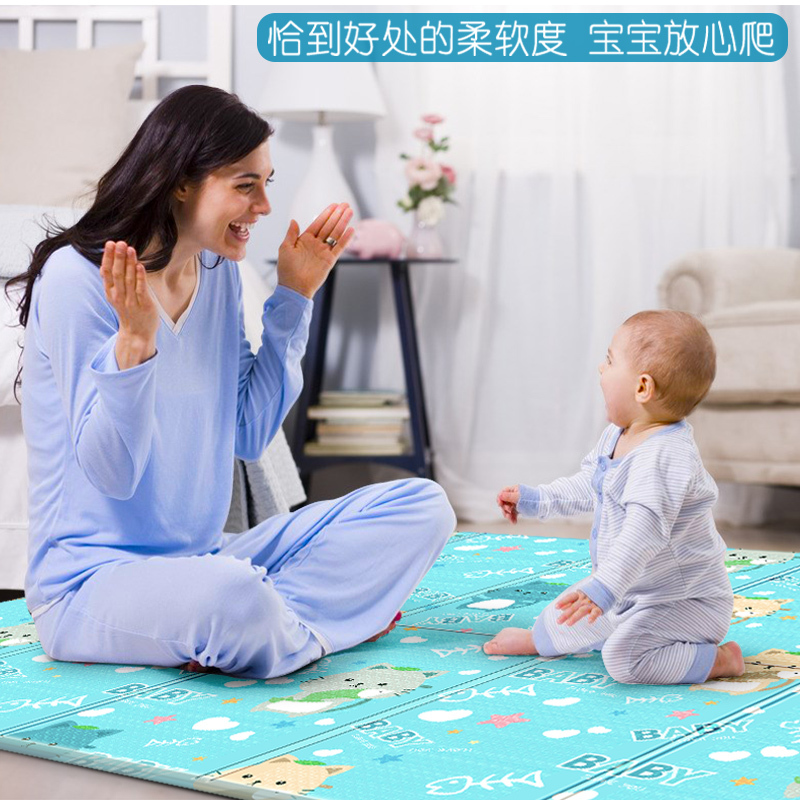 宝宝爬行垫加厚可折叠野餐地垫游戏毯客厅爬爬垫_玩具