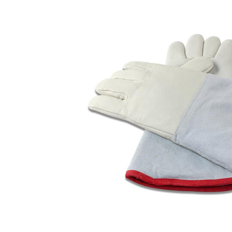 苏宁宜品35CM牛皮加厚防冻防寒手套高清大图