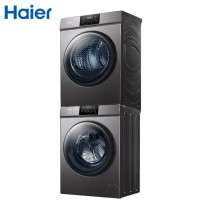 小窝厘 海尔（Haier）洗烘套装组合洗衣机干衣机套装XQG100-B06+HG100-06