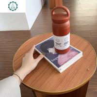 韩国学生便携手提式保温壶简约撞色不锈钢真空弹跳保温杯 封后 红色