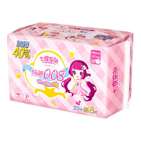 七度空间(SPACE 7)少女系列特薄0.08棉棉表层卫生巾 日用245mm*20+8片