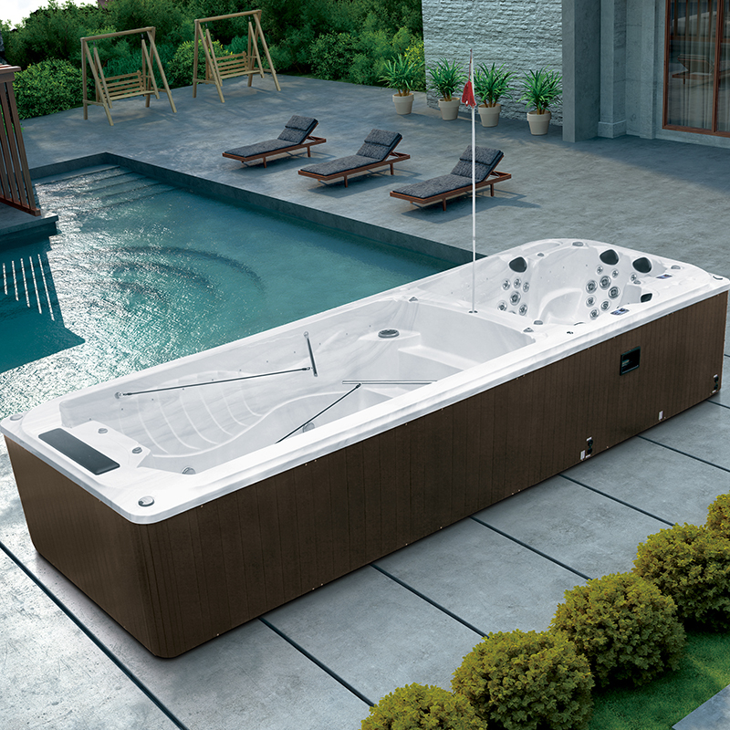 蒙娜丽莎卫浴家用进口亚克力68米endless室内外冲浪按摩超长运动训练