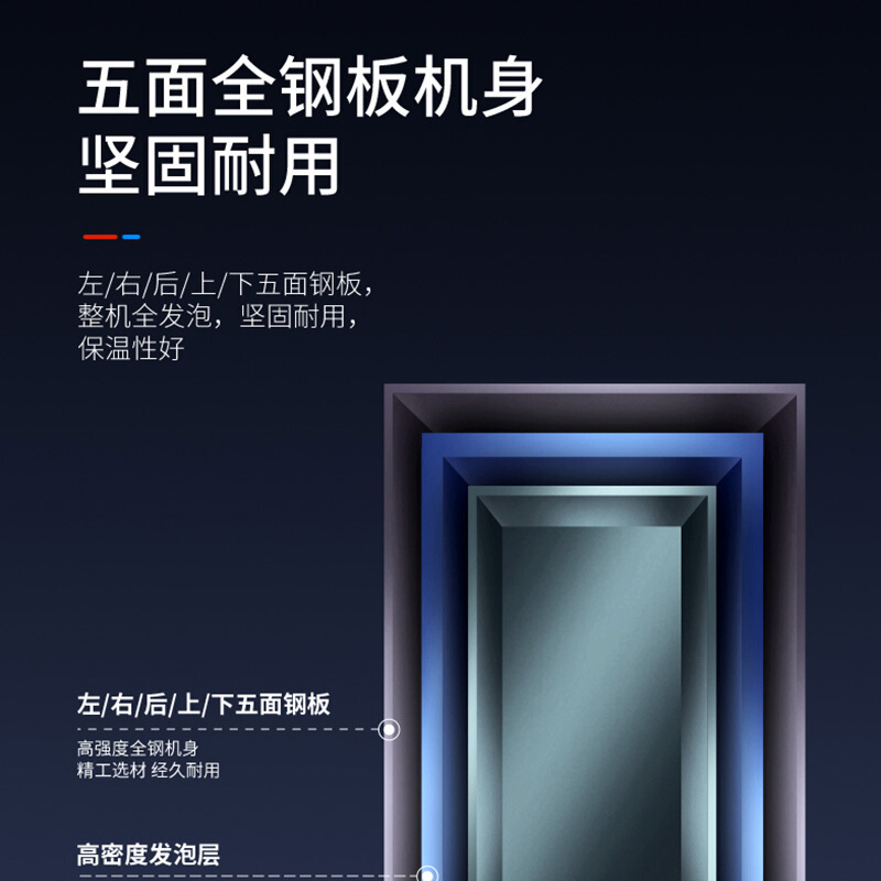 澳柯玛(AUCMA) 展示柜SC-316NE 316升商用单门冷藏展示柜冰柜保鲜饮料柜啤酒柜循环风机制冷合金内胆高清大图