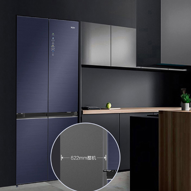 海尔(Haier)超薄零嵌505升十字对开门冰箱 零距离自由嵌入 全空间保鲜 BCD-505WGHTD14B5U1高清大图