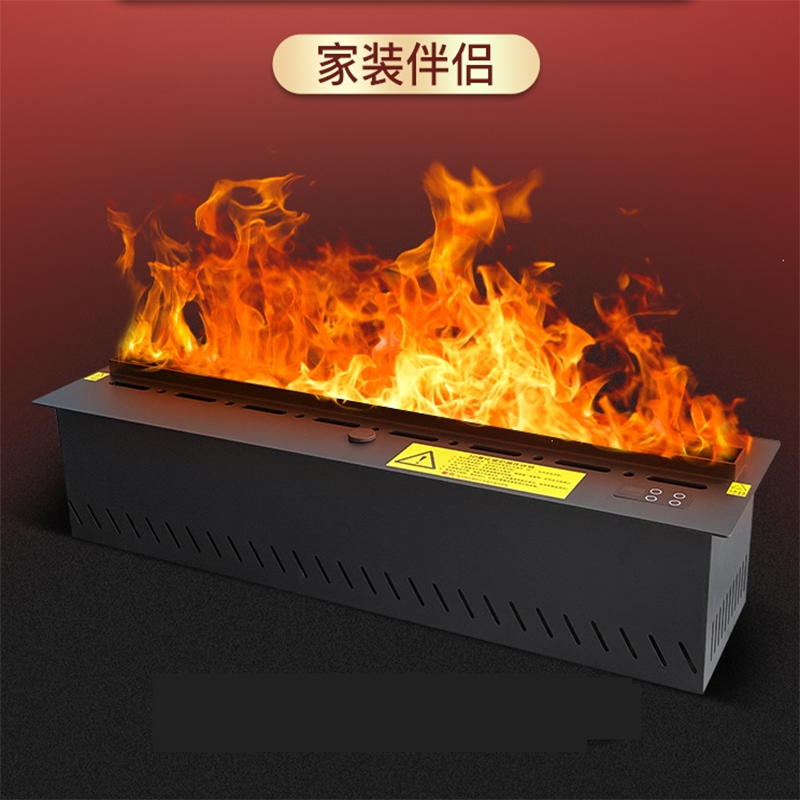 定制3d雾化壁炉仿真火焰嵌入式家用客厅电视柜装饰蒸汽电子壁炉加湿器