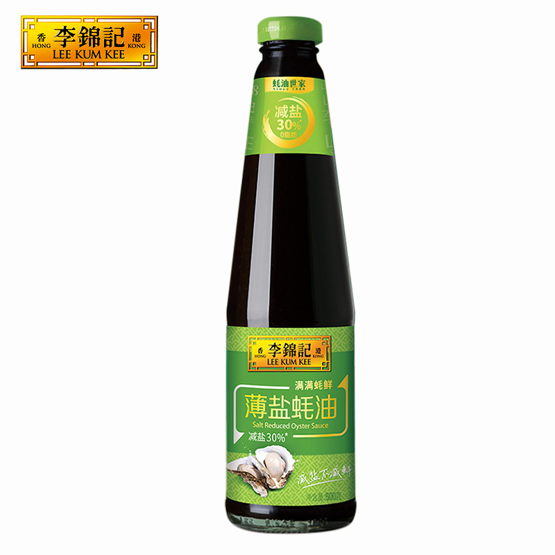 李锦记薄盐蚝油500g*2火锅烧烤调料蘸料炒菜拌馅勾芡凉拌菜汁耗油家用调味 薄盐蚝油500g高清大图