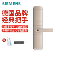 西门子指纹锁 智能锁家用防盗门锁密码锁 电子锁 C320香槟金
