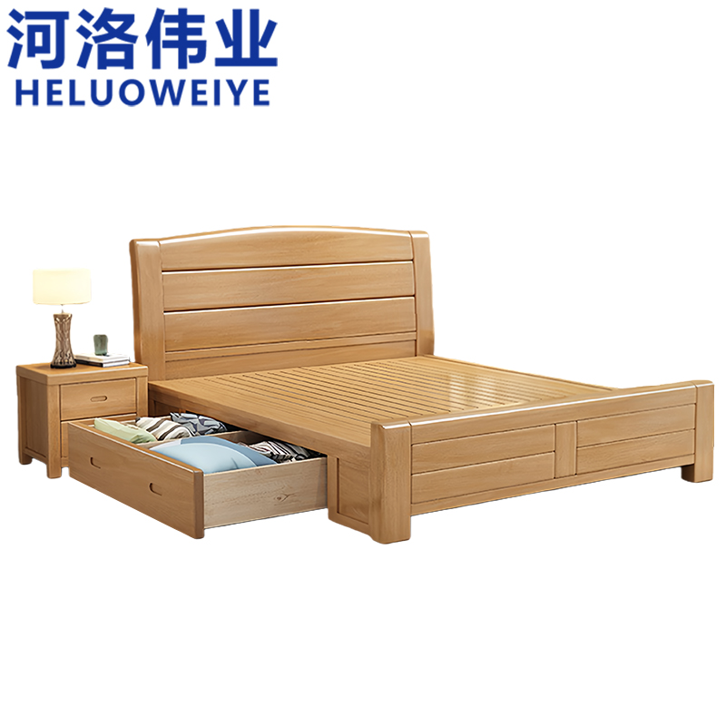 河洛伟业 高箱抽屉床高清大图