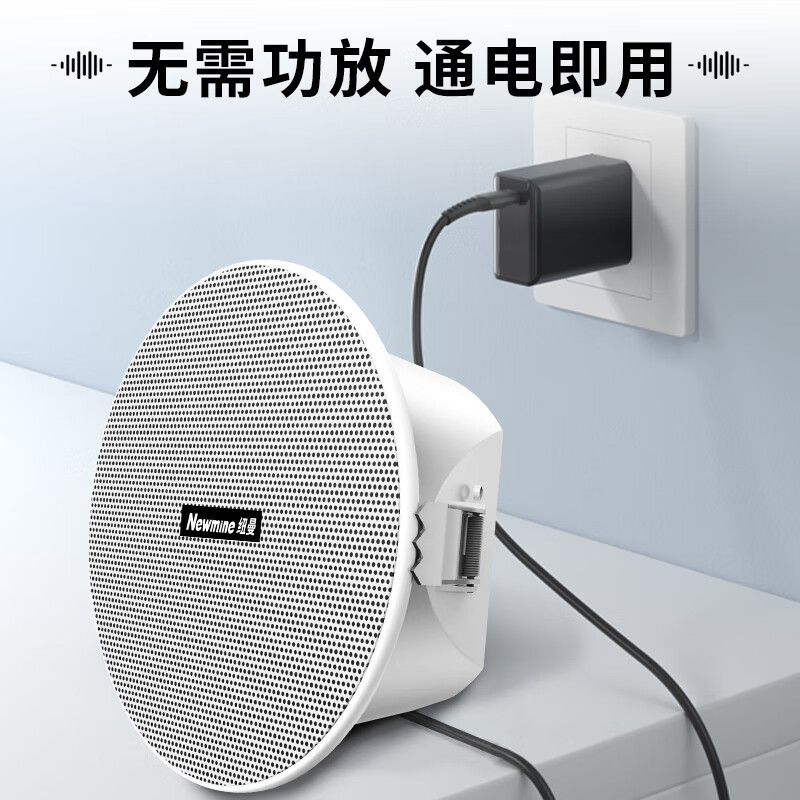 纽曼(Newmine)无线蓝牙吸顶音响K-908A 单主机