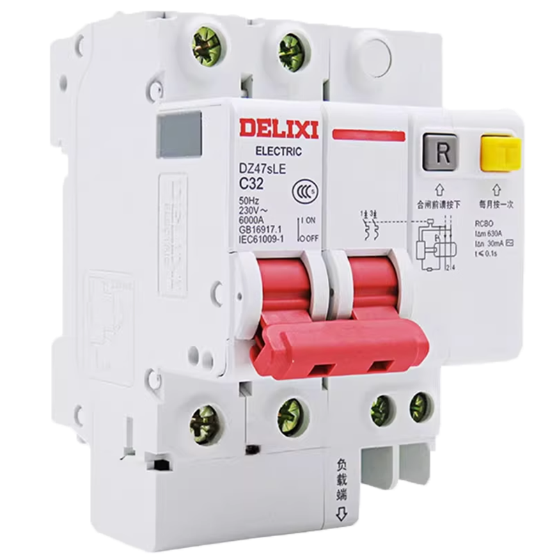 德力西 漏电空气开关 规格/型号: 2P 63A 单位:个高清大图