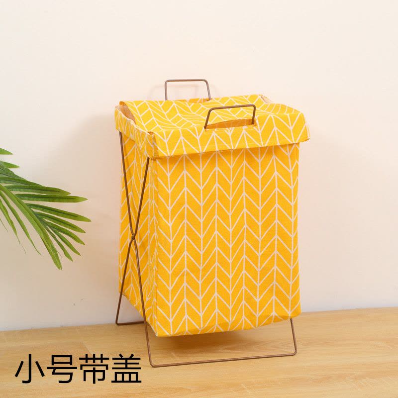 脏衣服收纳棉麻脏衣服收纳筐可折叠支架防水超大脏衣篮防水洗衣篮图片