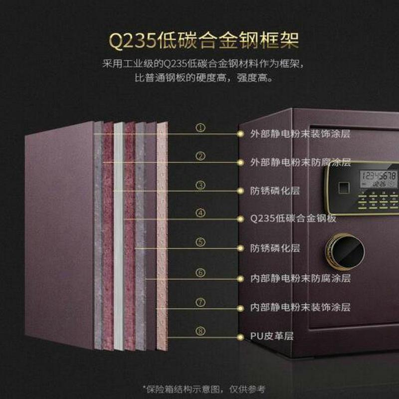 逐鹿中原密码保险柜 入墙隐藏式LJH-636全钢防盗 震动报警 安全箱 (1m/1.5m)