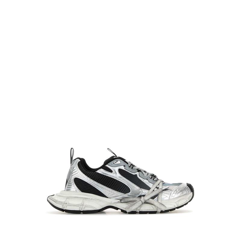 Balenciaga/巴黎世家男款低帮跑鞋白面白织带缓震橡胶大码运动鞋高清大图