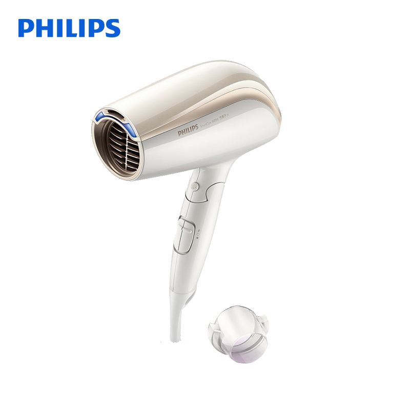 飞利浦(Philips) 电吹风 智能风热系统 双倍负离子护发 冷热风护发 6档可调风速1600W功率 BHC201高清大图