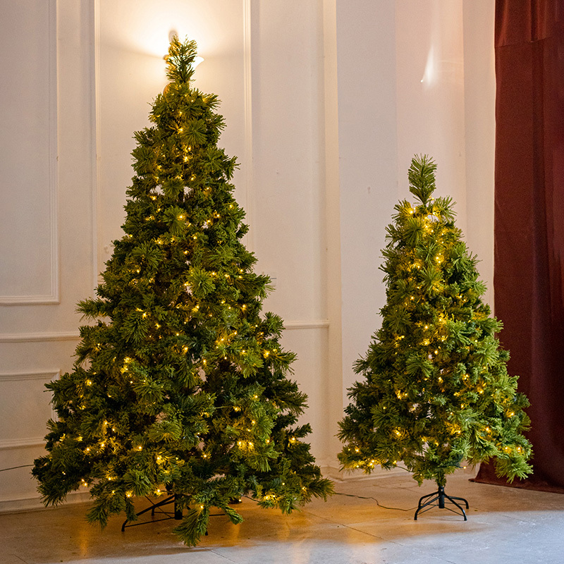 掬涵圣诞树大型装饰品圣诞节带灯发光加密松绿植绒豪华落地摆件