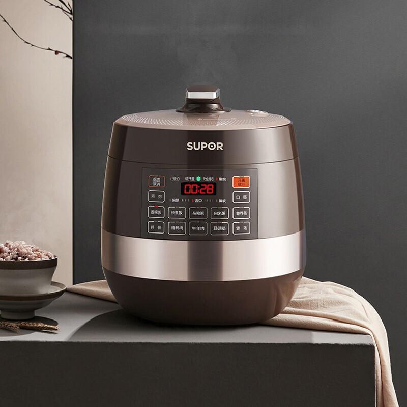 苏泊尔(SUPOR)电压力锅6升大容量智能家用高压煲触控球釜双胆SY-60YC8001Q高清大图
