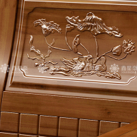 鑫星奈XXN4022940 香樟木实木沙发组合新中式冬夏两用沙发 1+1+3沙发组合
