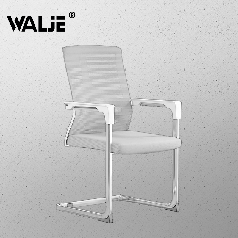 walje000219办公椅弓形职员椅接待洽谈型电脑椅