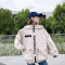 春秋韩版宽松大码bf学生字母风衣原宿外套女夹克连帽棒球服潮
