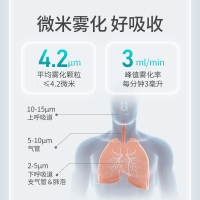 富林(FOLEE) 雾化器 W001-A 超声雾化机 多功能 儿童小儿婴儿宝宝老人吸入式医疗专用雾化器医用家用小型加湿器