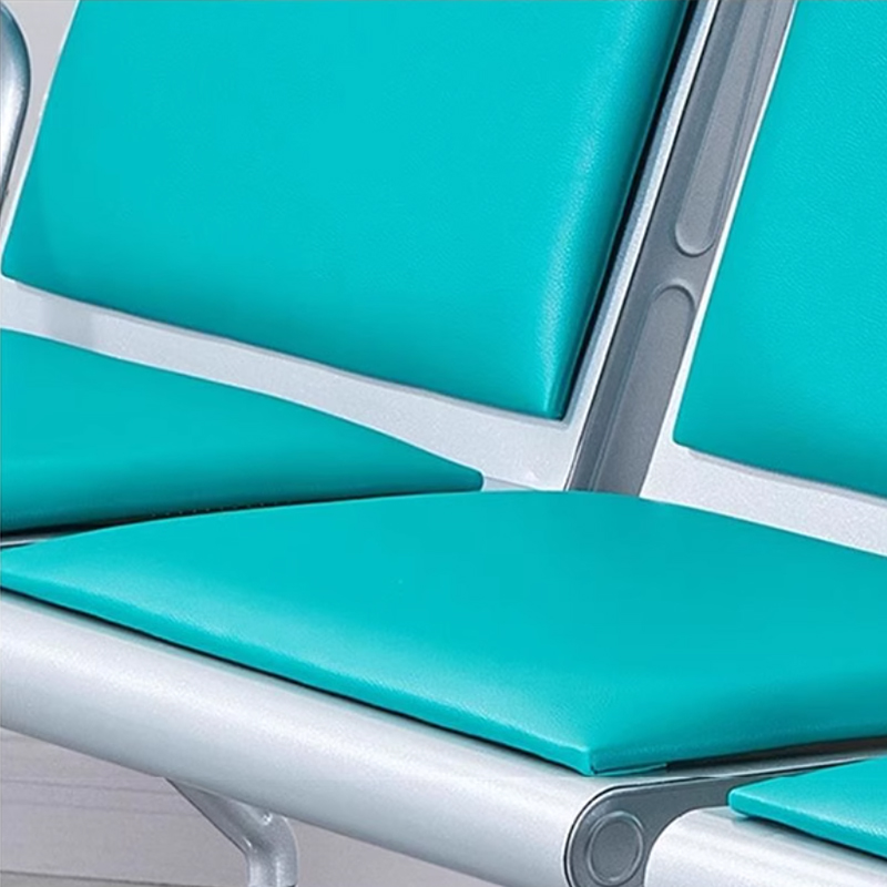 中豫鑫泽 ZYXZ5021045 连排椅机场椅公共座椅长椅等候椅 加厚款二人位加茶几绿色坐垫高清大图