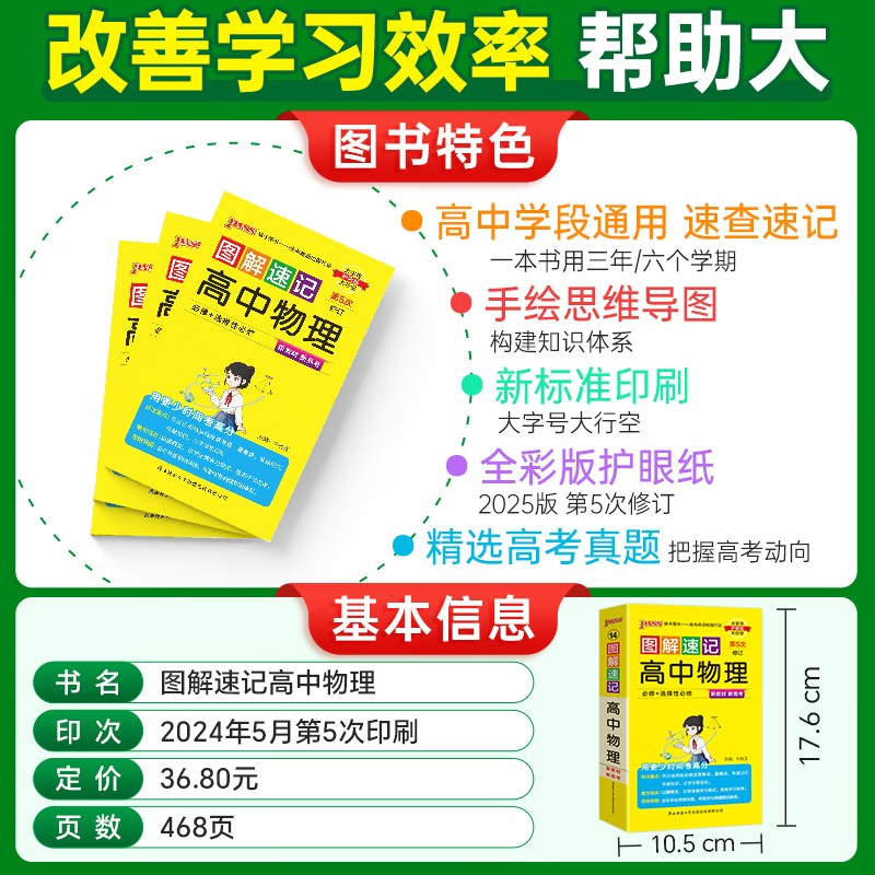 英语语法(考频版) 高中通用 [正版]2025版图解速记高中英语词汇3500基础知识大全英语单词语文必背文言文古诗文数学