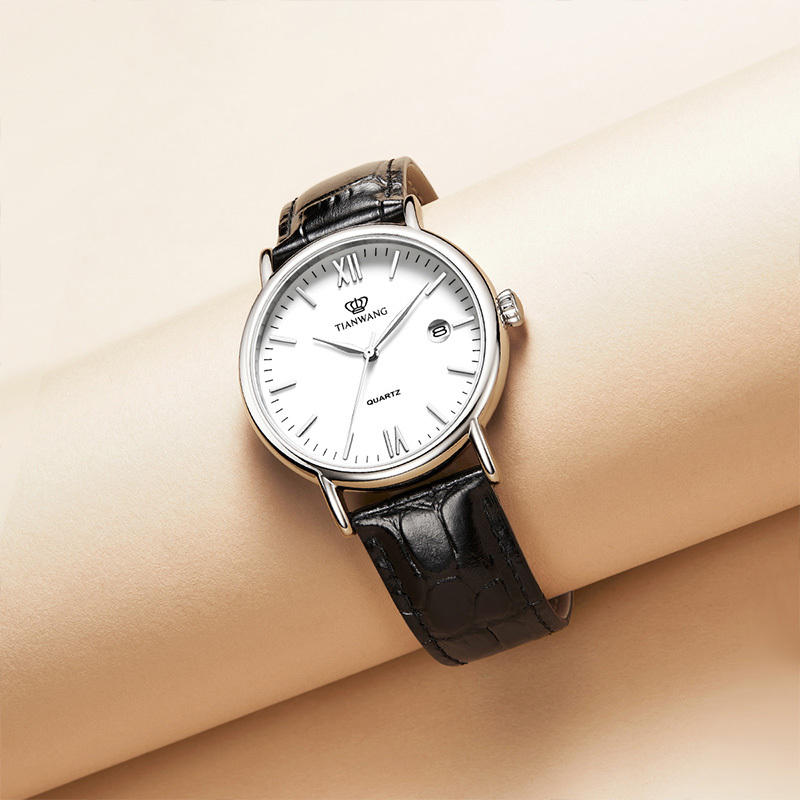 天王手表男士石英表休闲商务男表经典简约百搭送男友腕表新款3874