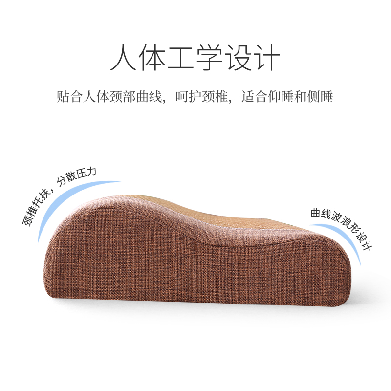 家柏饰(CORATED)睡觉专用太空记忆棉枕头夏天凉枕家用单人助整头凉席枕高清大图