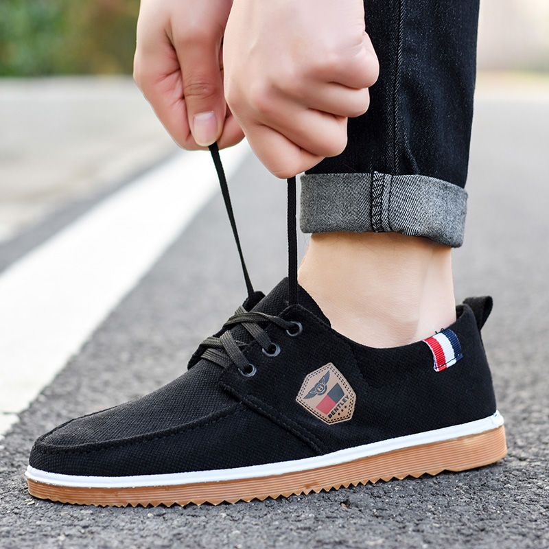 老北京布鞋男中年男鞋子帆布鞋爸爸鞋男鞋韩版板鞋