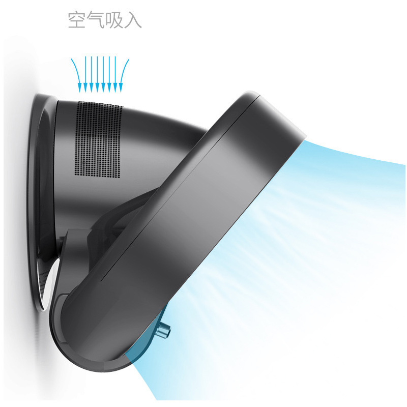 美瑞欧 电梯专用无叶风扇落地扇挂壁式风扇摇 220V 黑色305(单位:台)高清大图