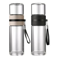 富光拾喜 泡茶玻璃杯 BEST06-3008黑色