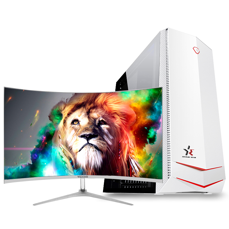 铭能 i9级12核2673V3/GTX1060独显/32G内存/512G SSD固态 台式电脑 台式机 电脑主机 组装电脑 家用办公商务娱乐学生游戏电脑台式组装机电脑+32英寸曲面高清大图