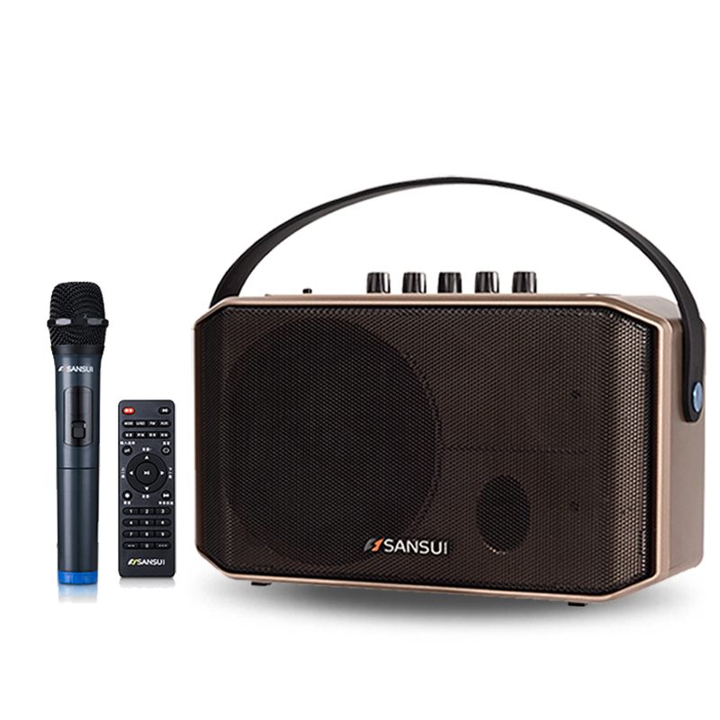 山水音响sa105无线蓝牙户外插卡5英寸大功率便携式手提移动小音箱广场