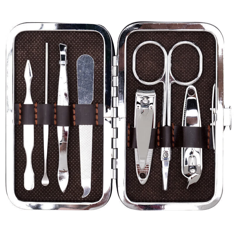 四万公里 SW3402 指甲刀10.8cm*6.3cm*1.4cm 7件套(单位:套)白格纹高清大图